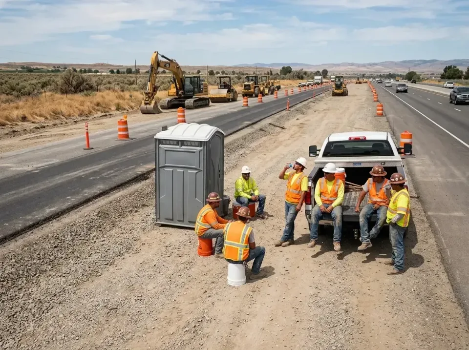 highway-road-construction-crew-007 — frequently asked questions, Porta Potty and Restroom Rentals in Granite Bay, CA